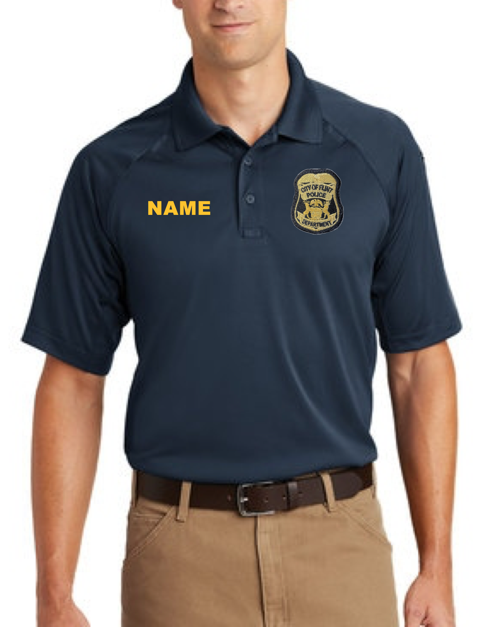 FPD Short Sleeve Tactical Polo (Navy Top)