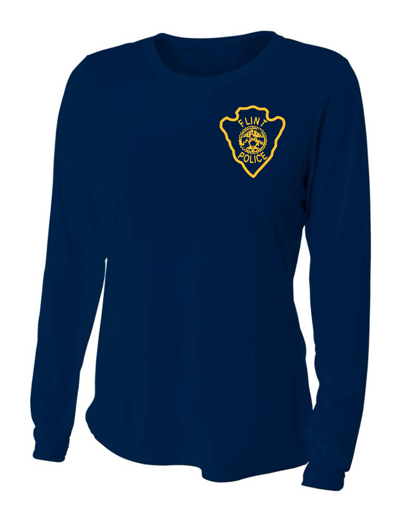 FPD WMS Undershirt Long Sleeve L/S (Navy Top - Ath Gold Arrowhead Logo)
