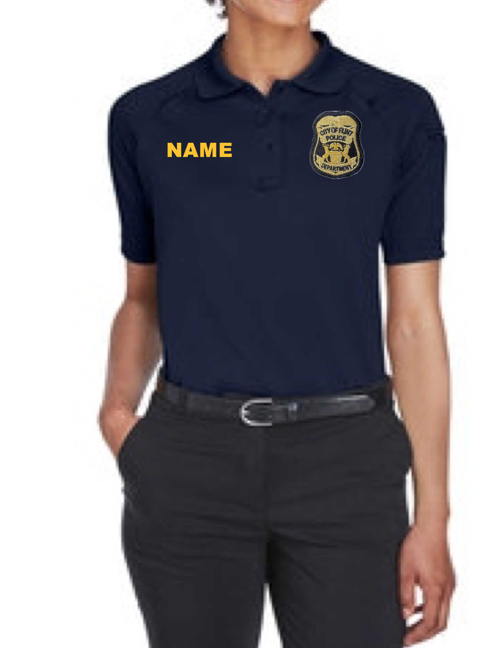 FPD Womens Short Sleeve Tactical Polo (Navy Top)